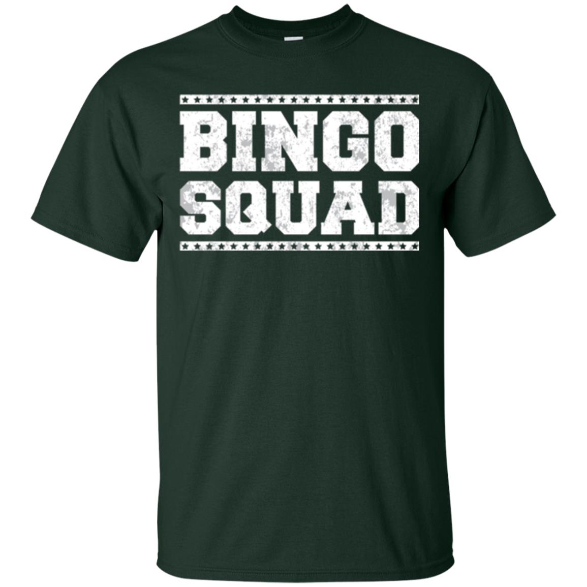 Bingo Squad Distressed Style Lucky Player T-shirt Forest Green