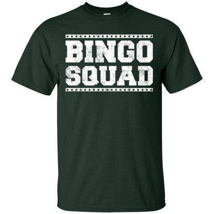 Bingo Squad Distressed Style Lucky Player T-shirt Forest Green