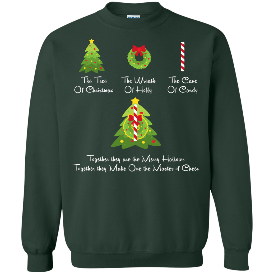 The Tree Of Christmas T-Shirt Forest Green