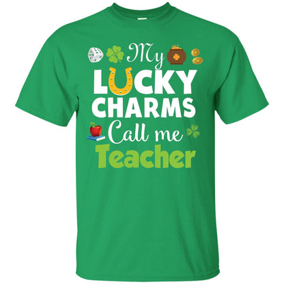 My Lucky Charms Call Me Teacher St Patricks Day T-shirt Irish Green