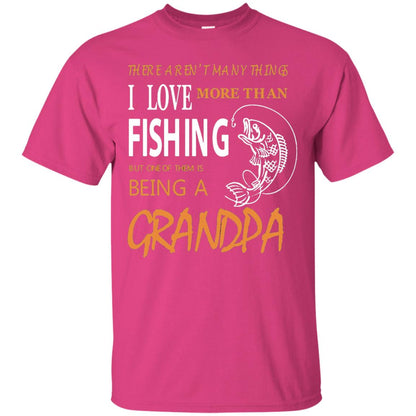 Fishing Buddy Fishing Grandpa T-shirt Love More Than Fishing Heliconia