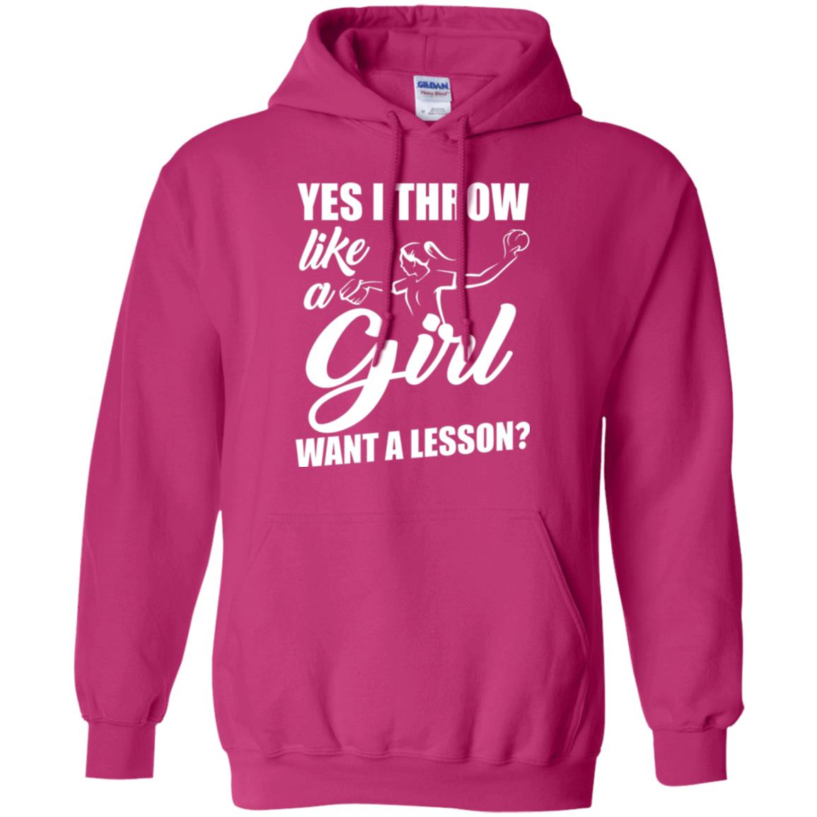 Softball T-shirt Yes I Throw Like A Girl Want A Lesson Heliconia