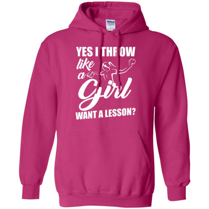 Softball T-shirt Yes I Throw Like A Girl Want A Lesson Heliconia