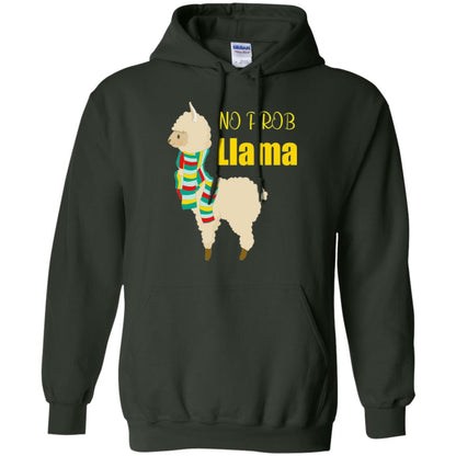 No Prob Llama T-shirt Forest Green