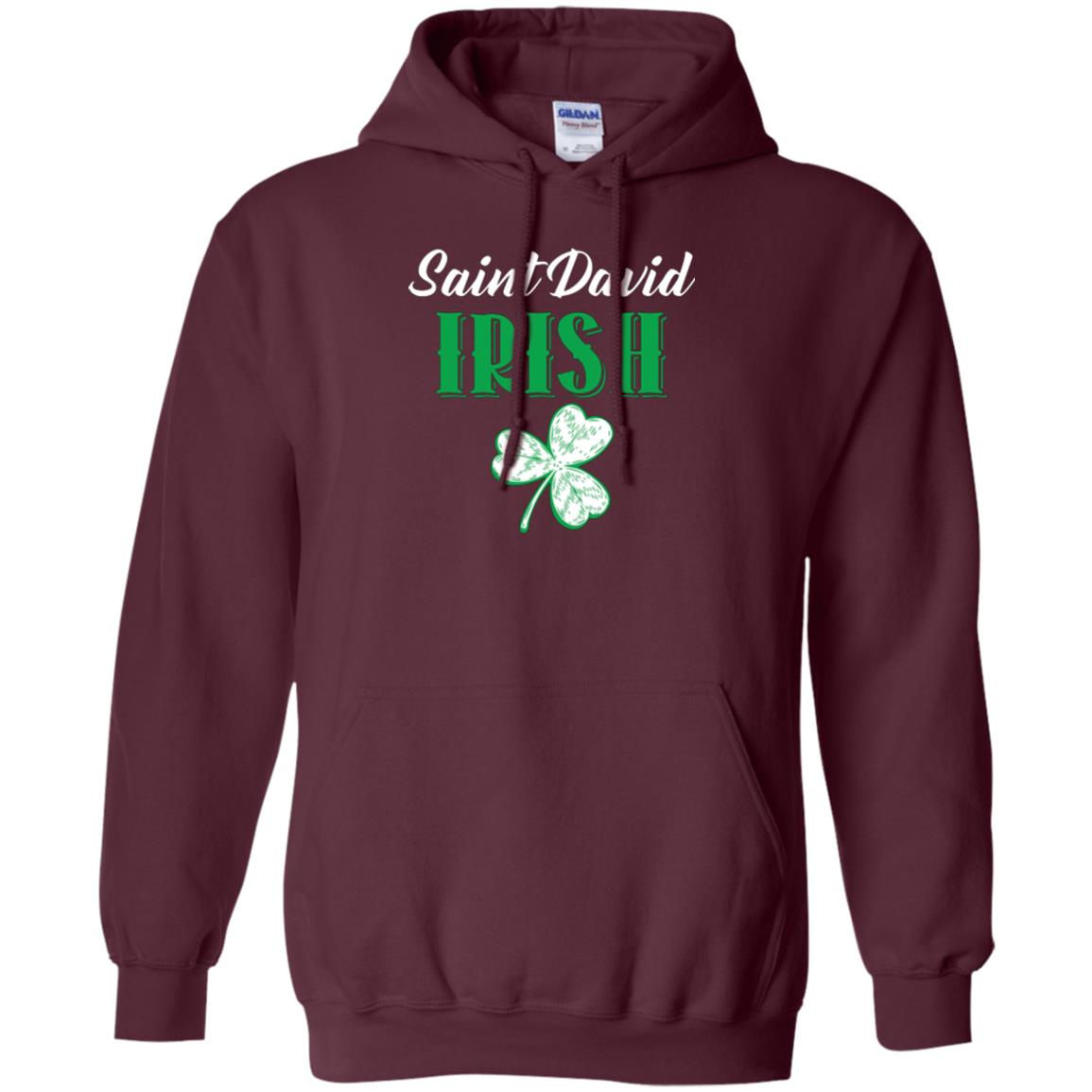 Saint Patrick's Day T-shirt Saint David Irish Maroon