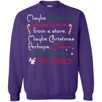 Christmas T-shirt Maybe Christmas Doesn't Come From A Store Purple