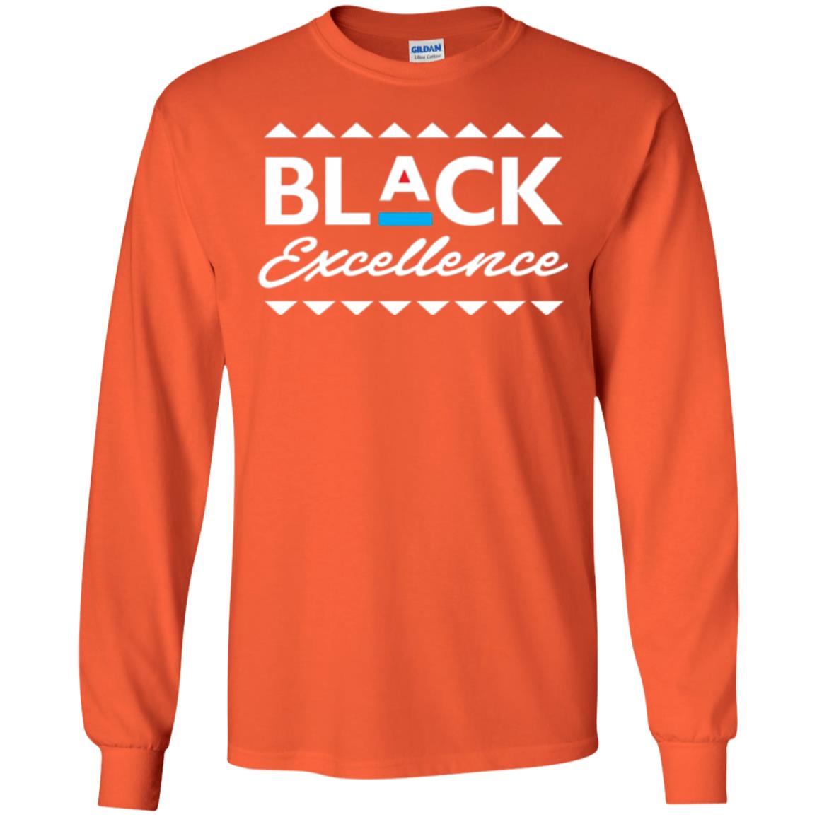 Black Excellence T-shirt Celebrating Black Pride Orange