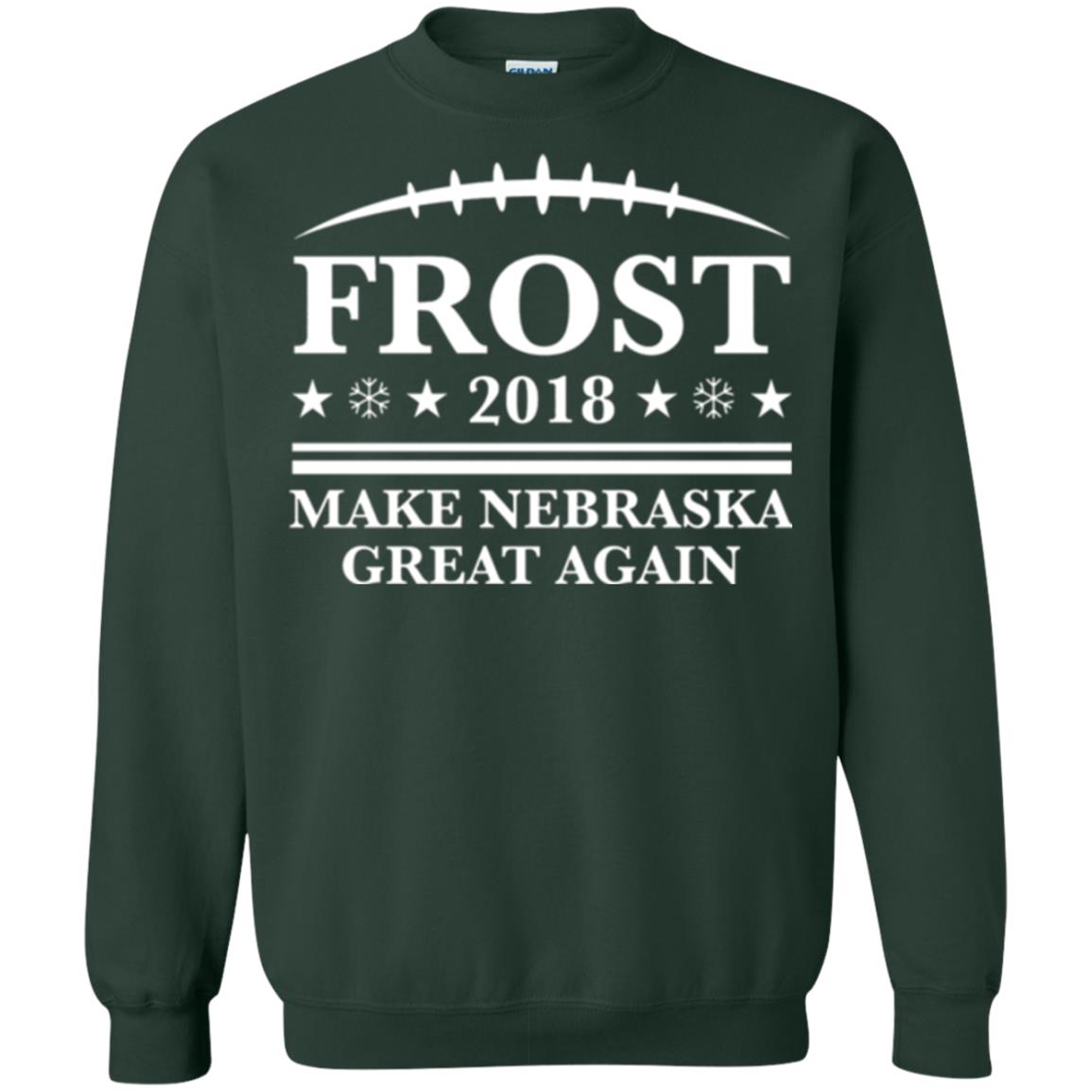 Frost 2018 T-shirt Make Nebraska Great Again Forest Green