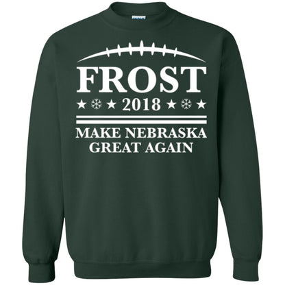 Frost 2018 T-shirt Make Nebraska Great Again Forest Green