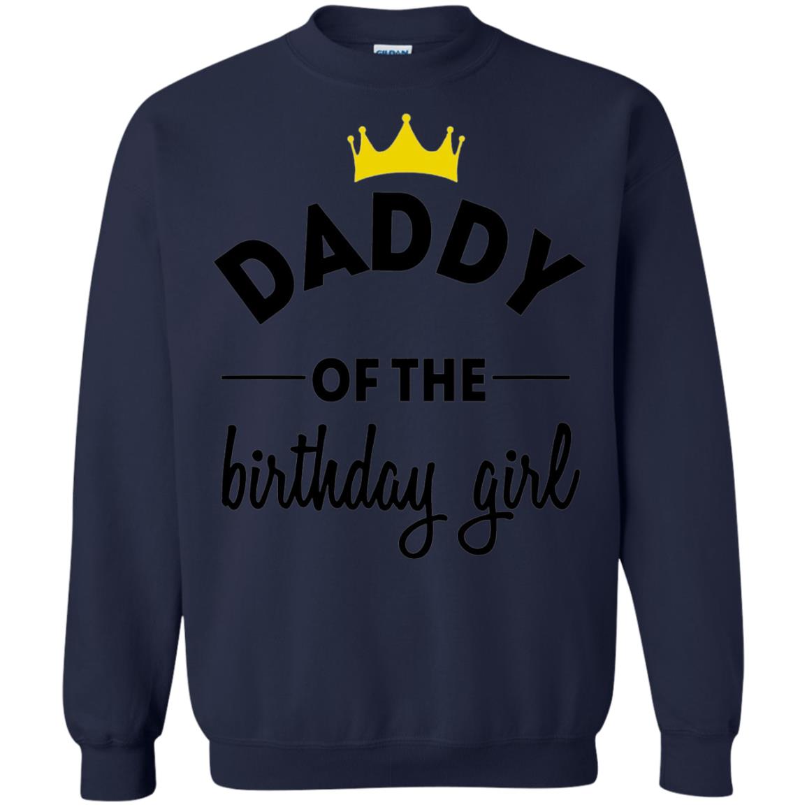 Daddy Of The Birthday Girl Party T-shirt Navy
