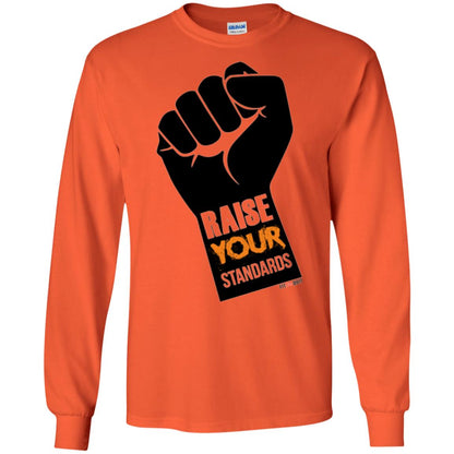 Raise Your Standards Motivatitonal Fitnoquit T-shirt Orange
