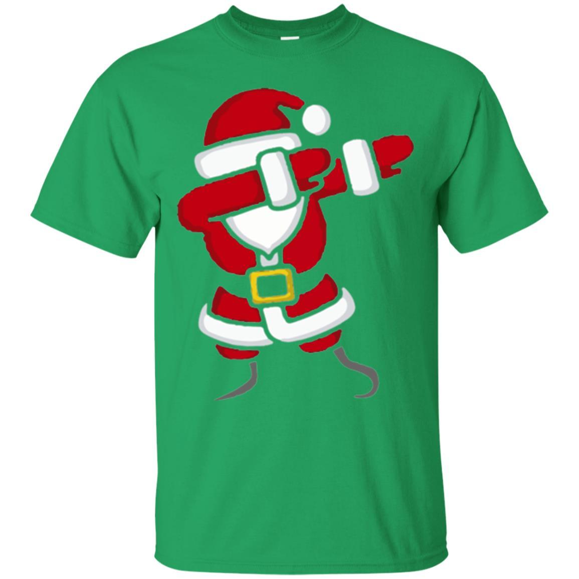 Christmas T-shirt Dabbing Santa Claus Irish Green