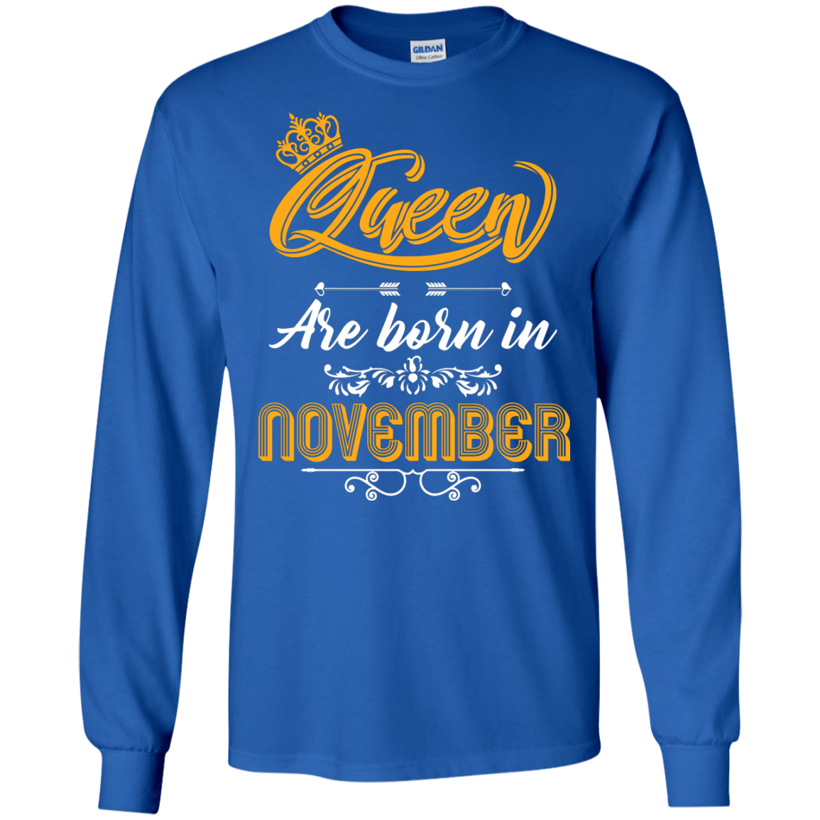 Brithday T-Shirt Queen Are Born In November Royal