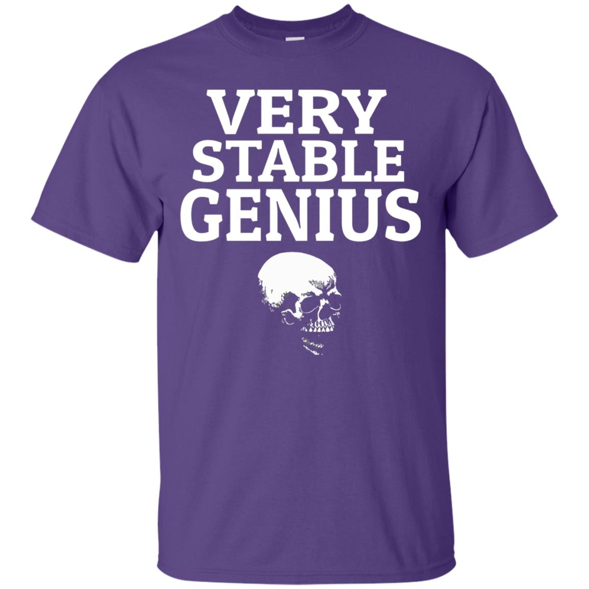Very Stable Genius Funny T-shirt Purple