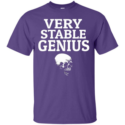 Very Stable Genius Funny T-shirt Purple