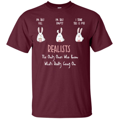 I’m Half Full I’m Half Empty I Think This Is Pee T-shirt Maroon