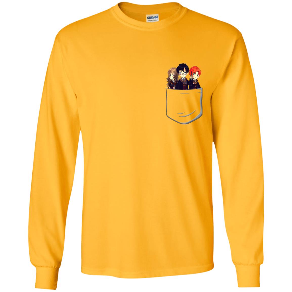 Harry Potter Pocket Movie Lover T-shirt Gold