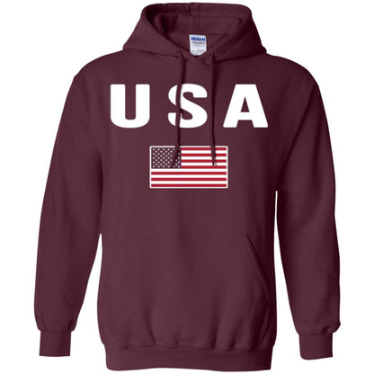 American Flag Us America United States T-shirt Maroon