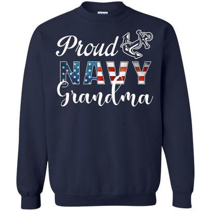 Proud Navy Grandma Military Mama Shirt Navy