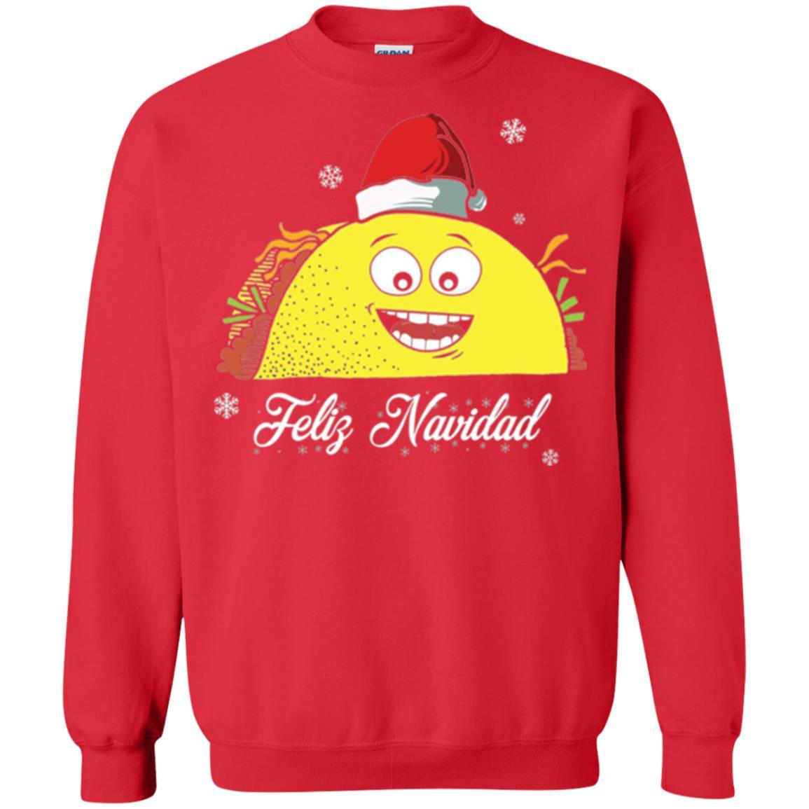 Christmas T-shirt Taco Feliz Navidad Red