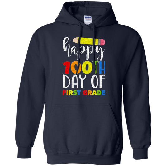 Children T-shirt Happy 100th Day Of First Grade Navy