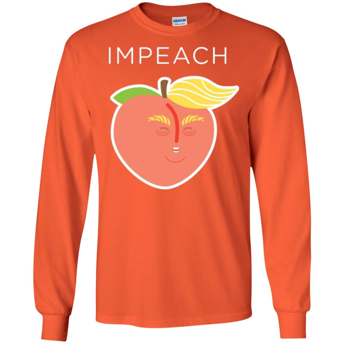 Anti Trump Peach Emoji T-shirt Impeach Donald Orange