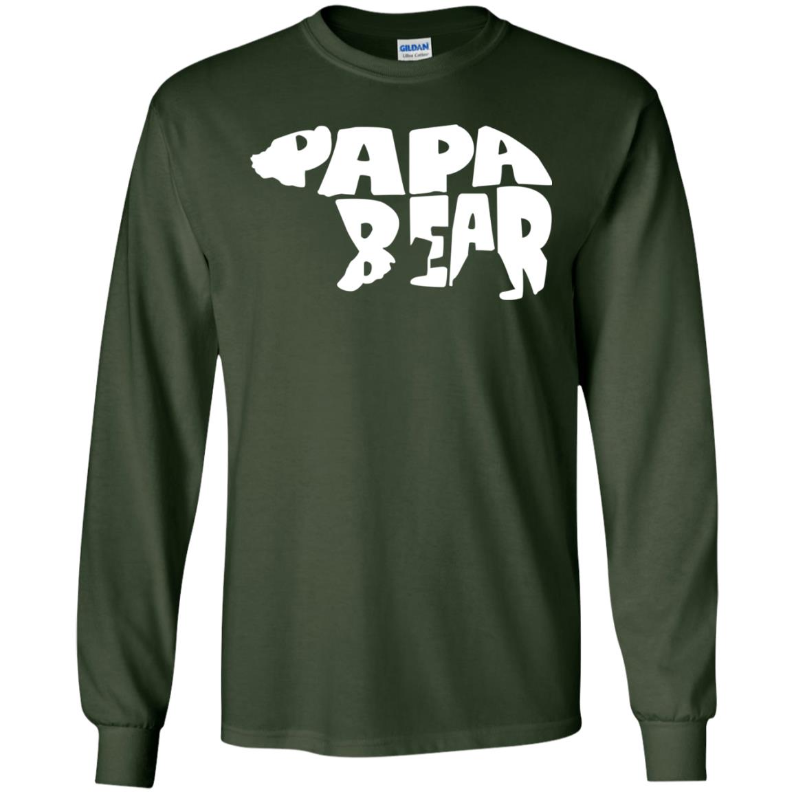 Bear Papa Shirt Forest Green