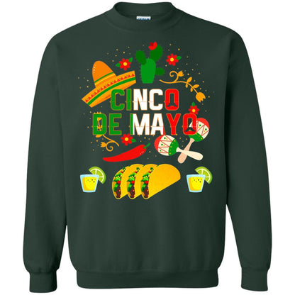 Fiesta Cinco De Mayo T-shirt Cinco De Mayo Forest Green