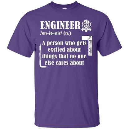 Engineer T-shirt A Person Who Gets Excited About Purple