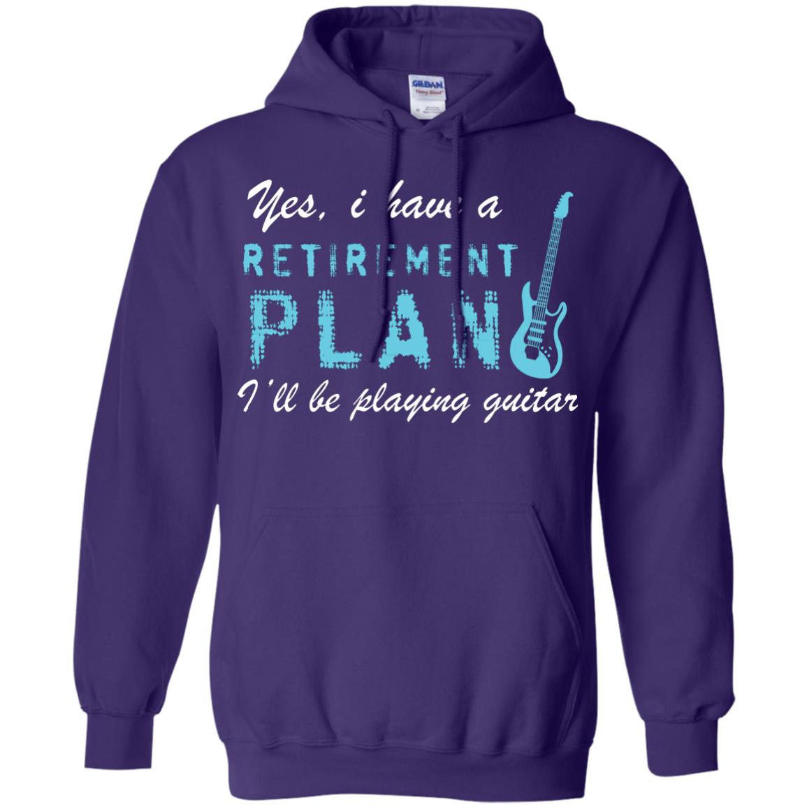 Yes I Have A Retirement Plan I’ll Be Playing Guitar Guitarist T-shirt Purple