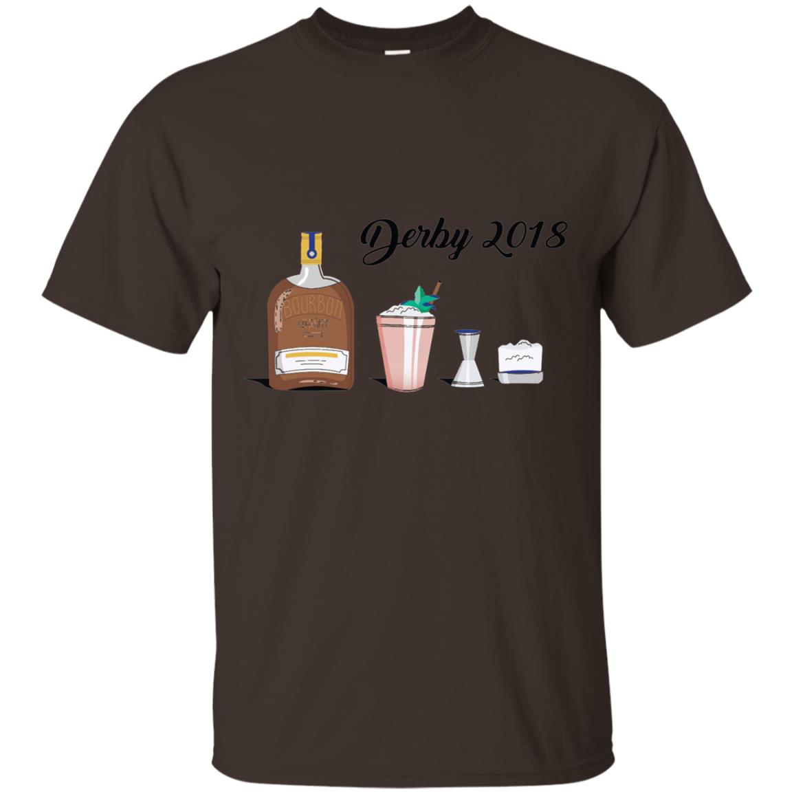 Kentucky Horse Racing Derby Day 2018 Mint Julep Shirt Dark Chocolate