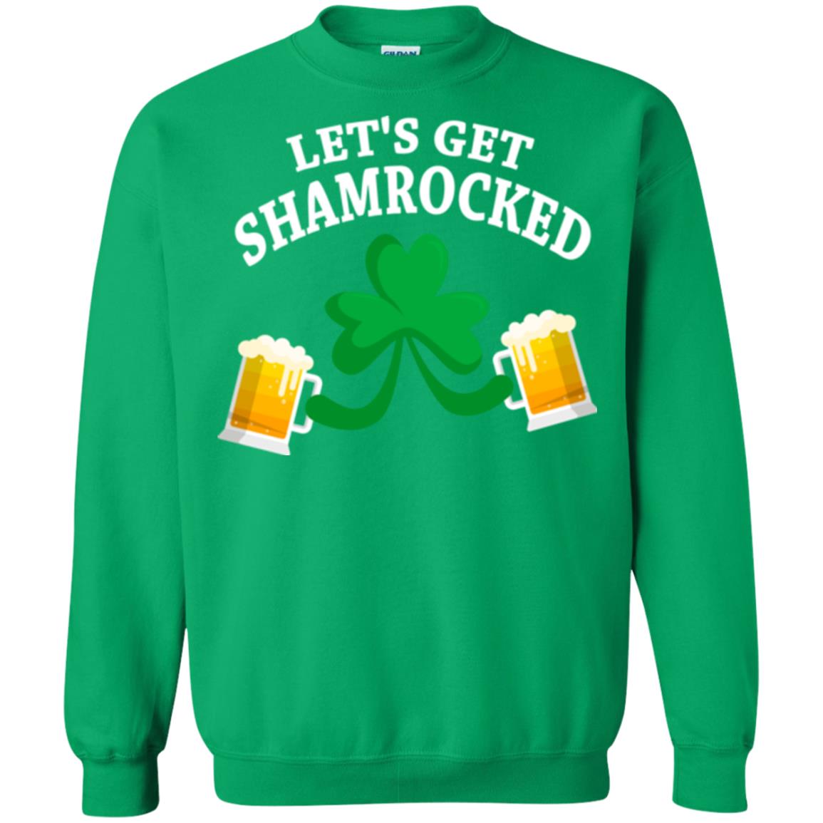 Patrick_s Day T-shirt Let_s Get Shamrocked Irish Green