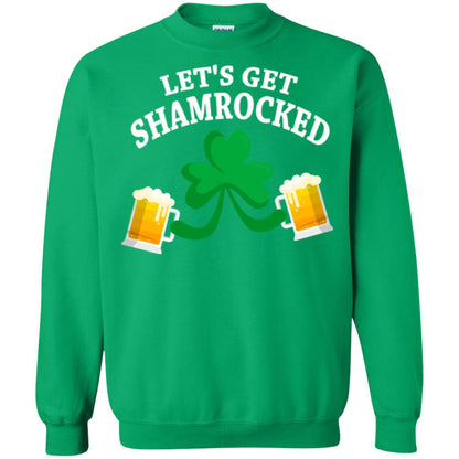 Patrick_s Day T-shirt Let_s Get Shamrocked Irish Green