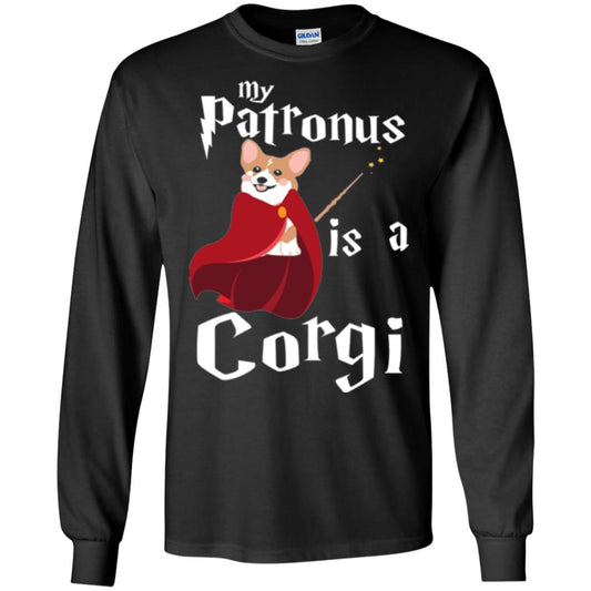 Dog Lover T-shirt My Patronus Is A Corgi Black