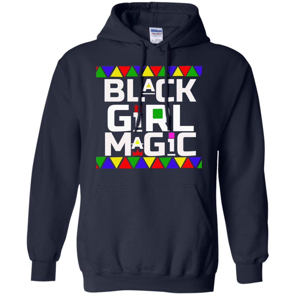 Black Girl Magic Black History African Pride T-shirt Navy