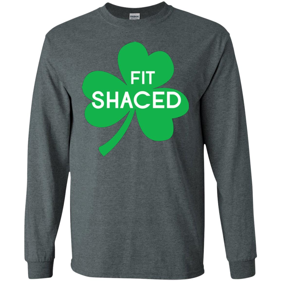 Saint Patrick's Day T-shirt Shamrocks Fit Shaced Dark Heather