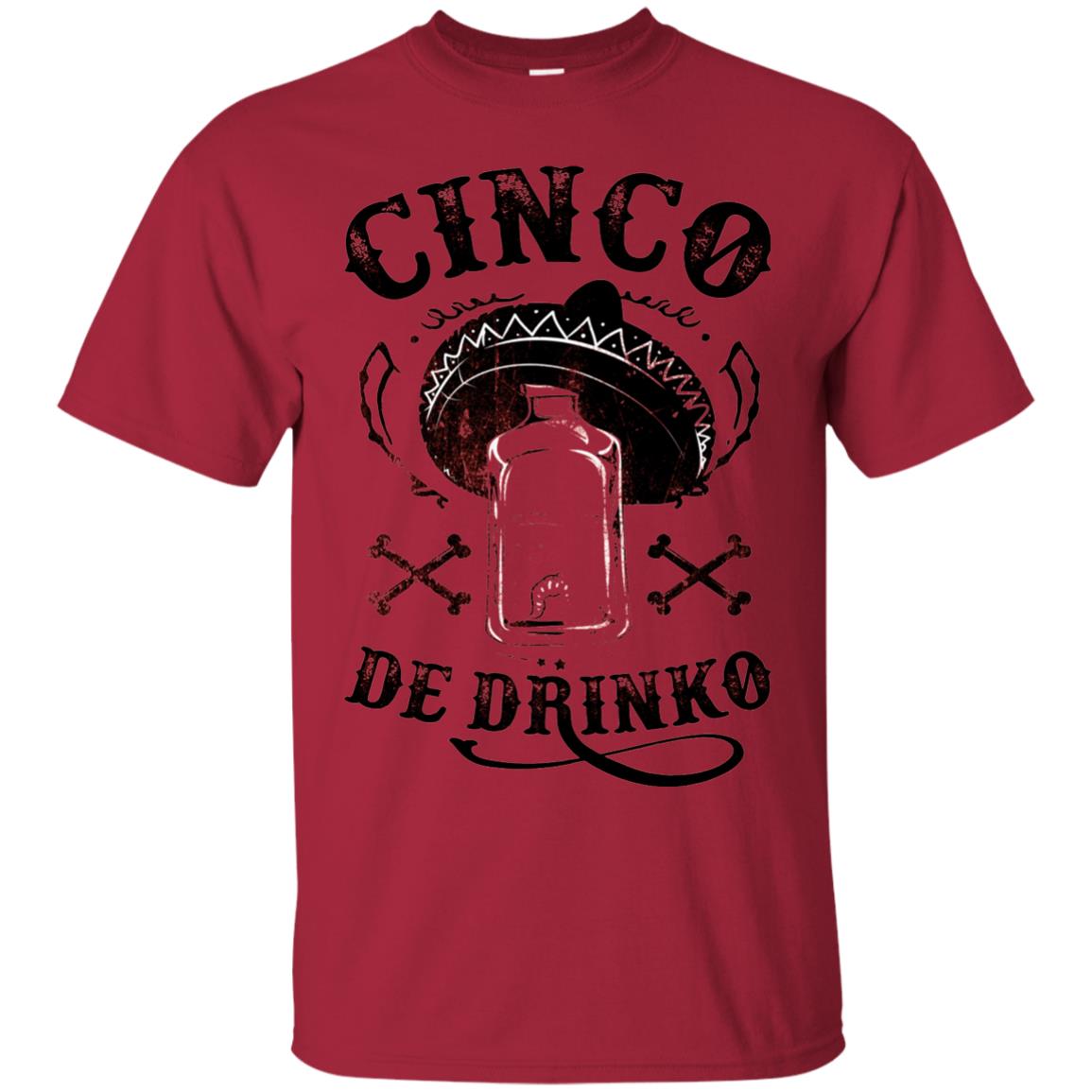 Badass Cinco De Drinko T-shirt Funny Cinco De Mayo Cardinal