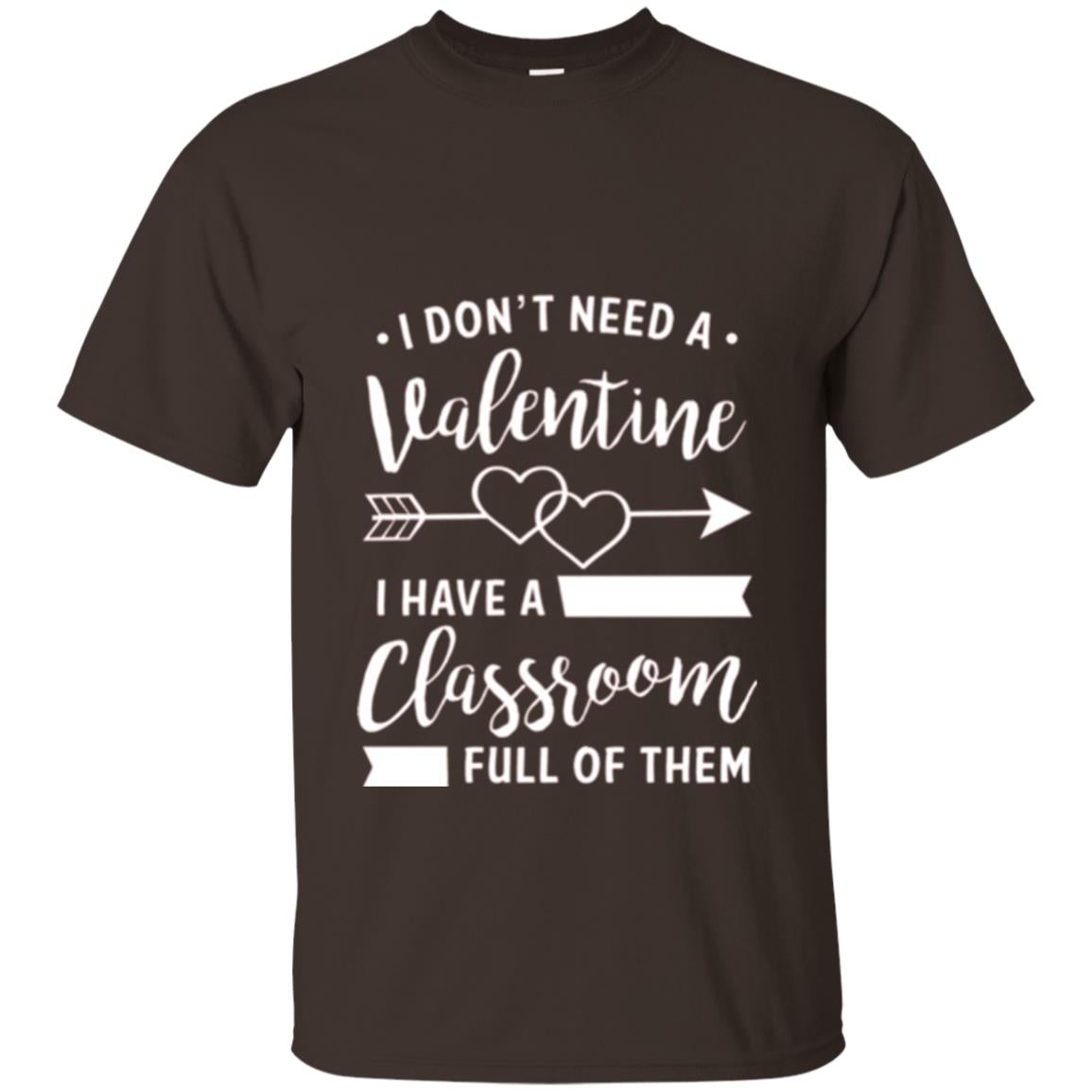 Teacher Valentine_s Day T-shirt A Classroom Full Of Heart Dark Chocolate