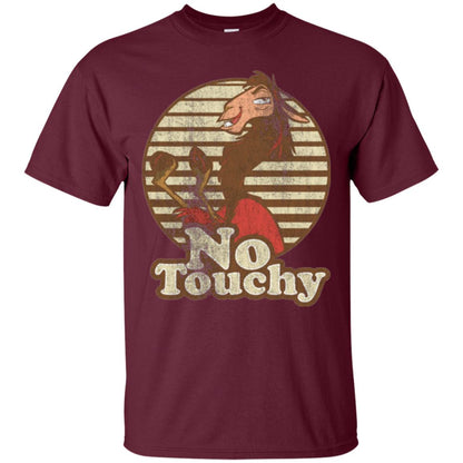 Llama T-shirt No Touchy Maroon