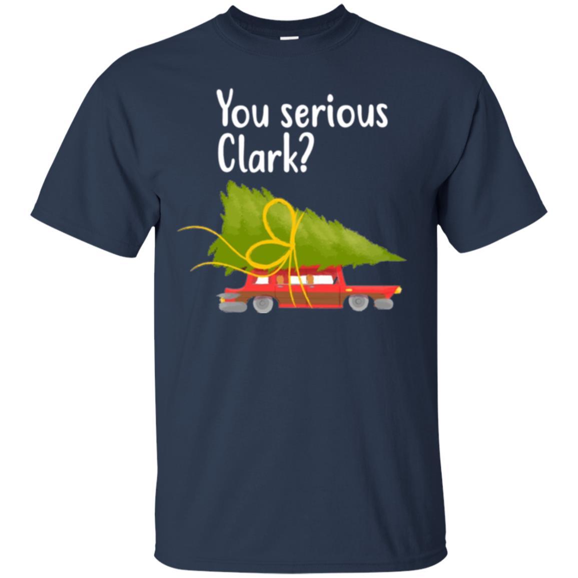 Christmas T-shirt You Serious Clark Griswold Navy