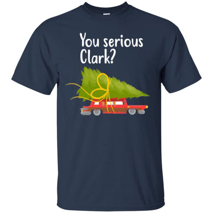 Christmas T-shirt You Serious Clark Griswold Navy