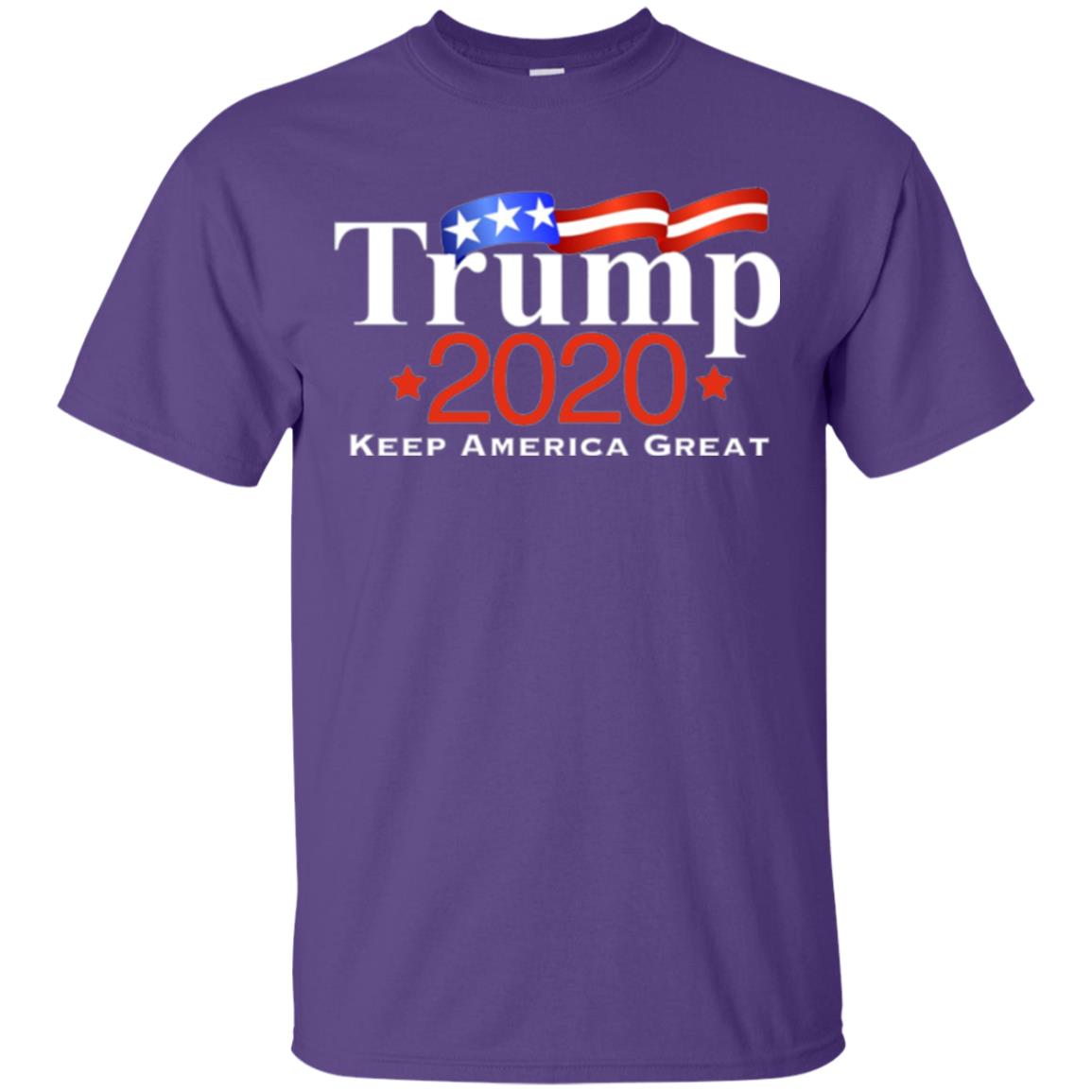 Pro Trump 2020 Keep America Great T-shirt Purple