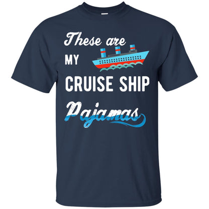My Cruise Ship Pajamas Cruise Family Vacation T-shirt Navy