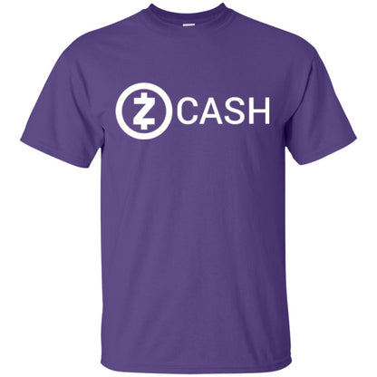 Cryptocurrency Zec Logo T-shirt Zcash Purple