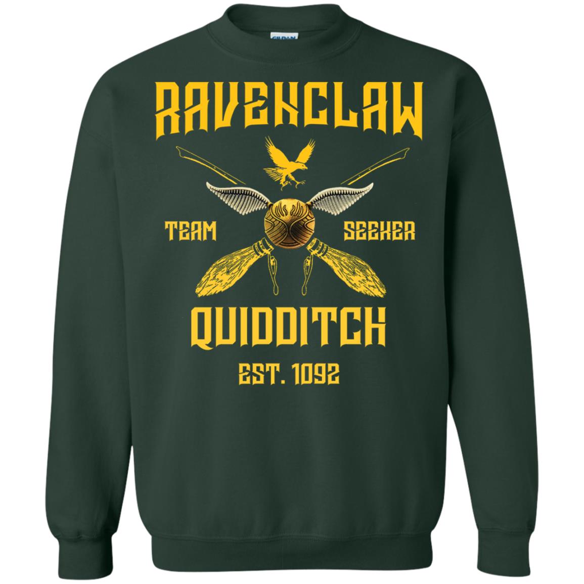 Ravenclaw Quiddith Team Seeker Est 1092 Harry Potter ShirtG180 Gildan Crewneck Pullover Sweatshirt 8 oz.