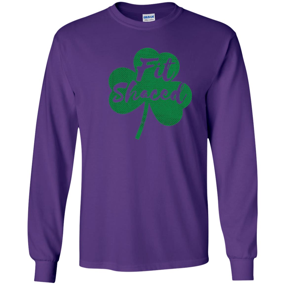 St Patricks Day T-shirt Drinking Fit Shaced Purple