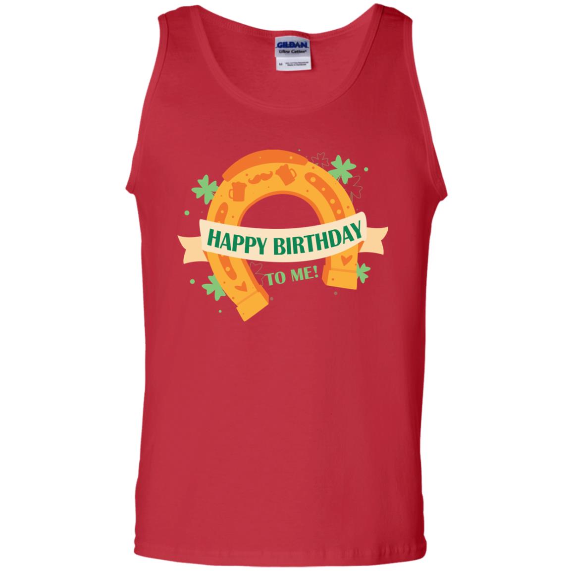 Happy Birthday To Me Shamrocks Saint Patrick's Day T-shirt Red