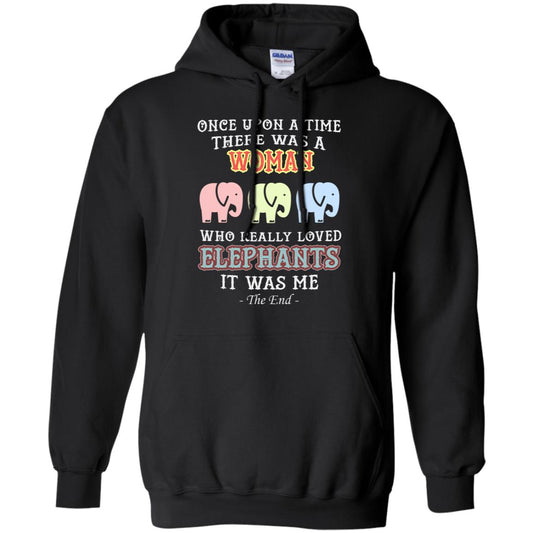 There Was A Woman Who Really Loved Elephants It Was Me Shirt Black