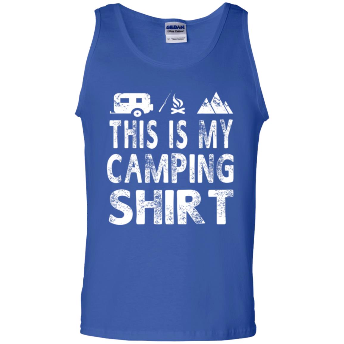Funny Camper Gift T-shirt This Is My Camping Shirt Royal