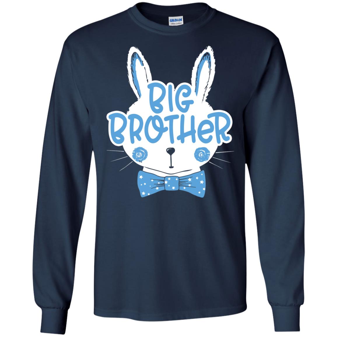Easter Bunny Big Brother Blue Easter T-shirt Navy